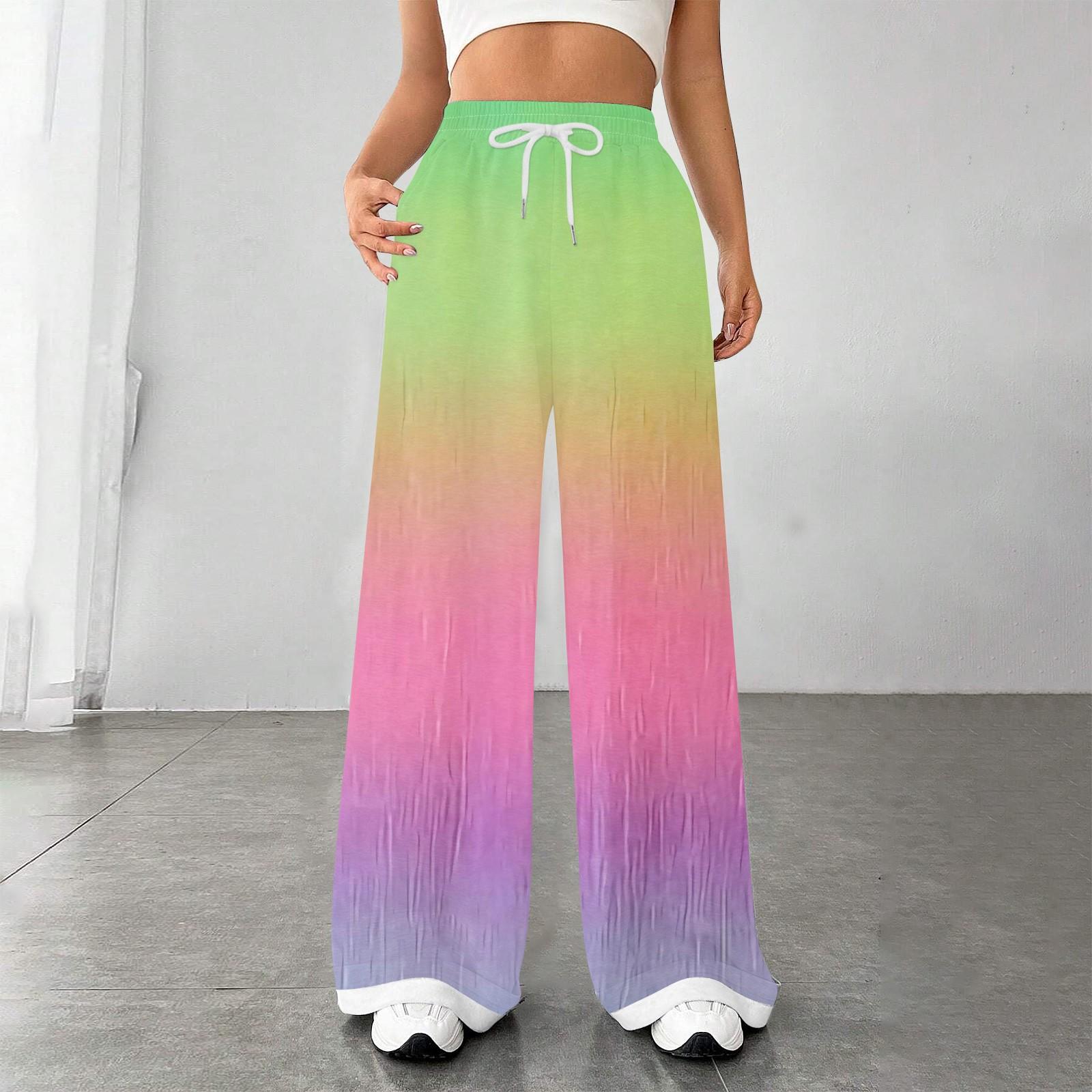 

Женские модные свободные повседневные спортивные брюки с завязками на талии, повседневные брюки M светло-зеленый