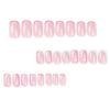 Wearable nail sticker white powder contrasting color French flower wearable nail sticker manicure piece manicure nails