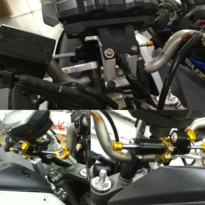 FOR Yamaha MT-07 MT07 FZ07 FZ-07 2014 2015 2016 2017 2018-2020 Steering Damper Shock Absorber Bracket Support Mounting Kit Set