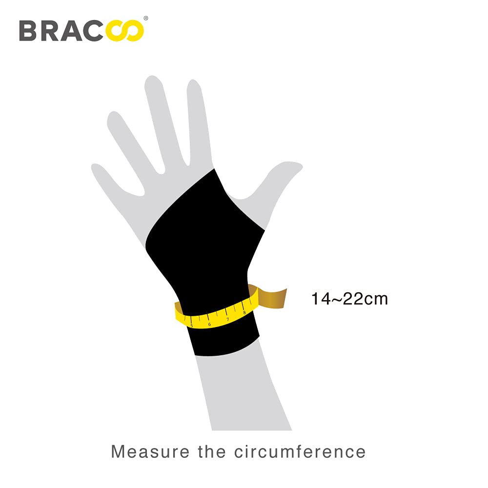Bracoo WB30 Wrist Support Black Brace,