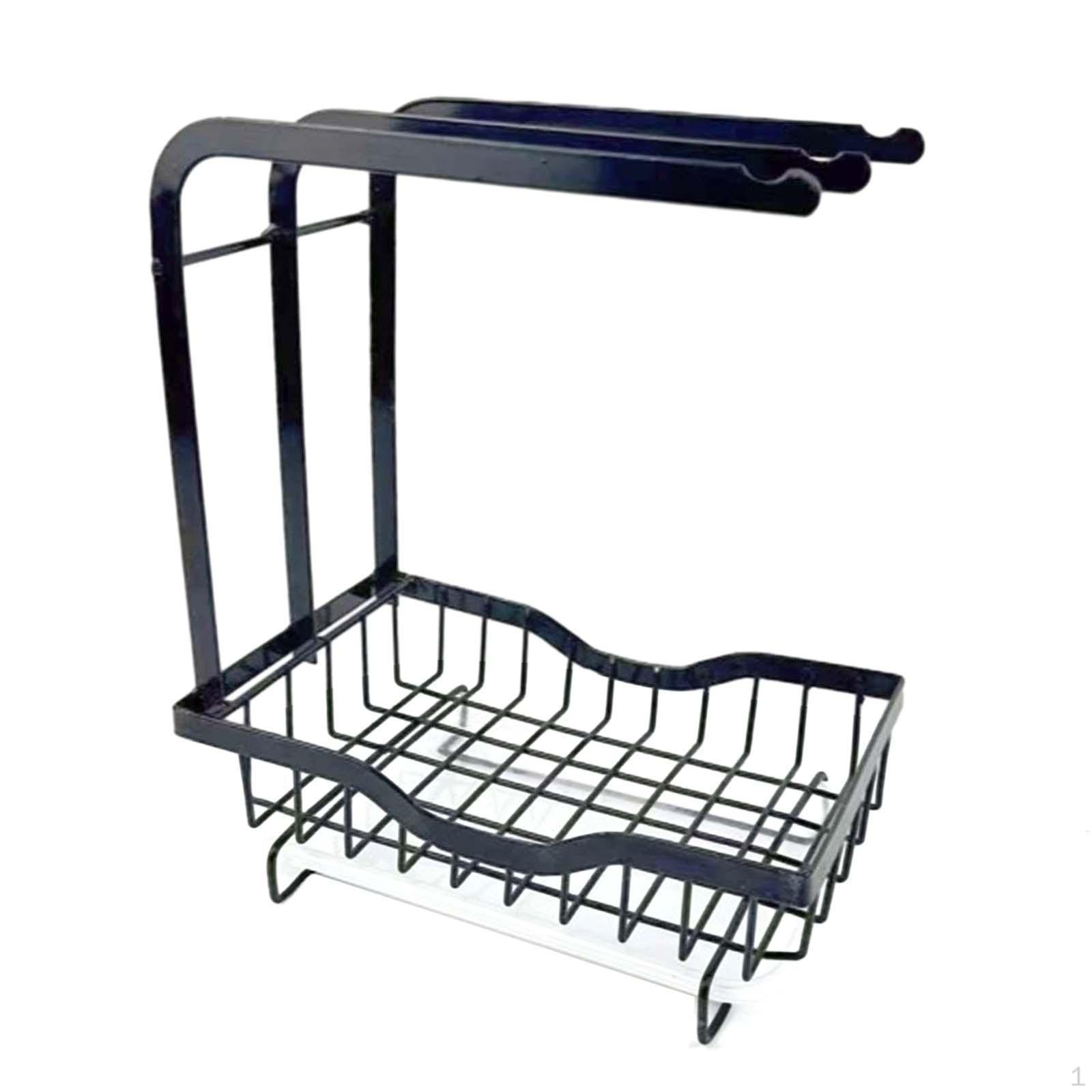 

Сушилка для посуды на столешнице, органайзер для раковины для кухни, мыло для дома чёрный