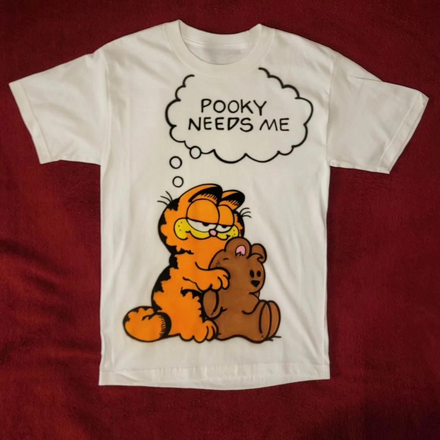 

Pooky Needs Me y2k Funny Graphic Tshirt Harajuku Shirts 2XL