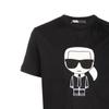 Karl Lagerfeld Cartoon Print Round Neck Short Sleeve T-Shirt Men Tops Black 755070521250990