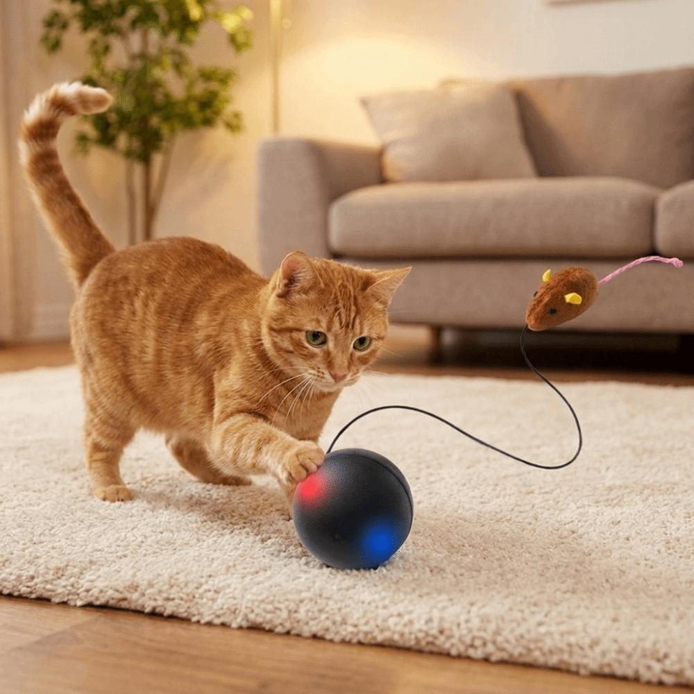 Silent Electric Cat Toy Ball Motion Sensor Cat Teaser Ball Smart Pet Toy Relieve Boredom