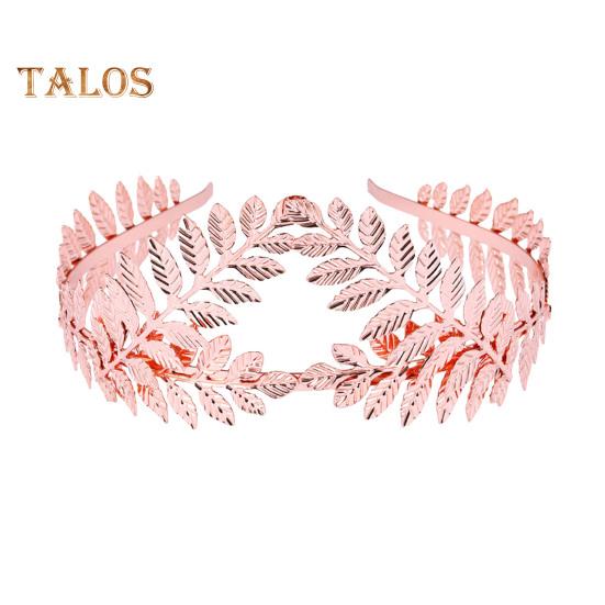 

Свадебный обруч для волос с металлическим листом, блестящая сверкающая текстура, корона, повязка на голову для подружки невесты, повседневная вечеринка, свадьба, рождественский подарок розового золота