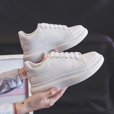 Small White Shoes with Students Thick Bottom Women's Shoes Couple Board Shoes Sports Casual Shoes