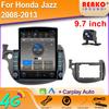 9.7" Vertical Style Tesla Screen Android 12.0 Car Radio For Honda Fit Jazz 2007-2013 Carplay GPS Navigation Multimedia Player
