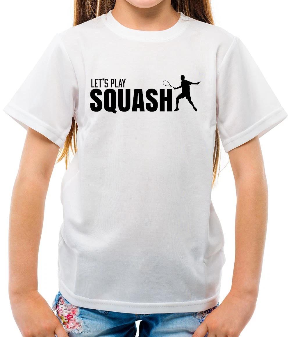 Let s Play Squash - Kids T-Shirt - Player Racquet Court Team Love 150