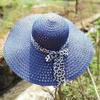 Fashion Gifts Women Summer Hat Wide Brim Straw Cap New Korean Version Bow Grass Caps Sun Protection Beach Accessories Gifts