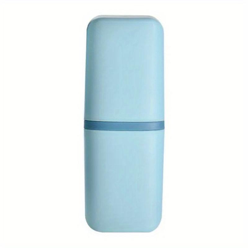

Compact Travel Toothbrush & Toothpaste Holder - Portable Organizer for Camping, Home Use & Personal Care new users bonus світло-синій колір