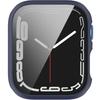 2in1 Case + Tempered Glass for Apple Watch 7/8/9 45MM, Navy Blue