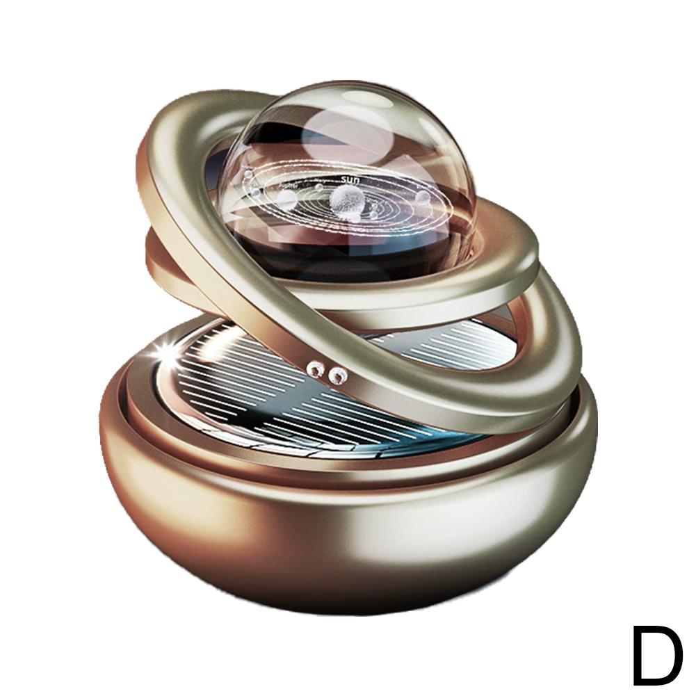 Car Solar Ornaments Rotating Car Double Suspended Double Suspended Crystal 360° Rotation Ball Aromatherapy Perfume Ornaments