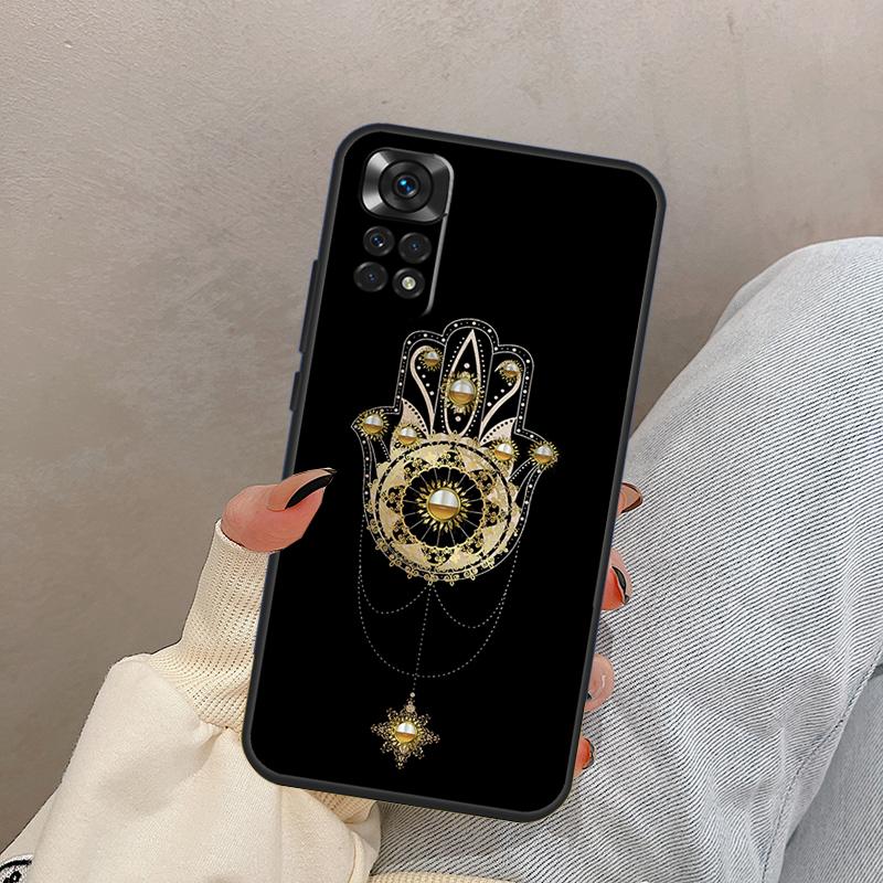 Hamsa Hand Of Fatima For Xiaomi Redmi Note 13 10 12 11 14 15 Pro Plus Case Cover For Redmi 15 13C 12C 14C 10C 15C