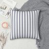 Federa per Cuscino Quadrata a Doppia Striscia Bianca e Blu Copricuscino Cuscino Decorativo per Casa Camera da Letto Auto