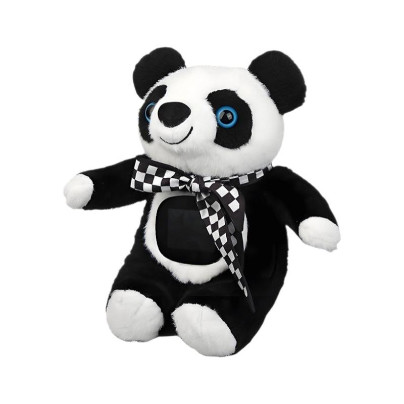 

Плюшевая кукла панда-пазл, интеллектуальный голосовой ИИ, интерактивная машина для рассказывания историй для раннего развития, с ЖК-экраном