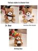 Graduation Teddy Bear Plush Toy - Cute Dr. Cake Bear Stuffed Animal Gift for Girls' Birthday