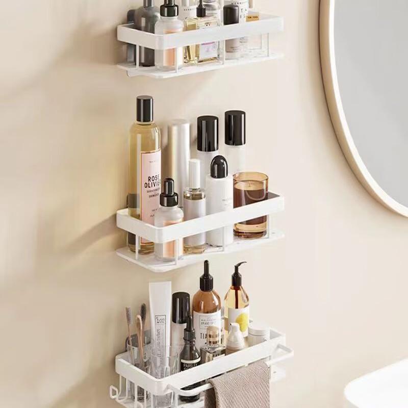 MDNG No-Drill Wall-Mounted Bathroom Storage Shelf