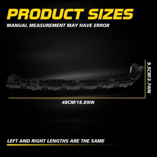 Bumper Bracket Set For 2016- Civic Honda Rear Driver and Passenger Side