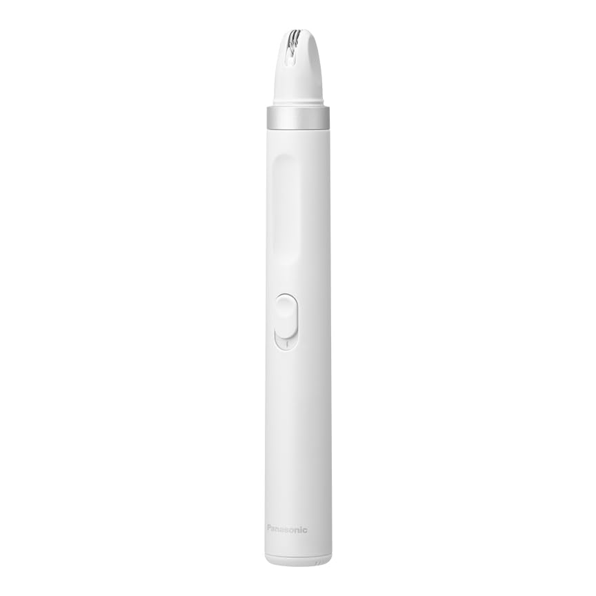 Panasonic Electric Eyebrow Trimmer Smooth Pick Face Peach Fuzz Battery Operated White ES-NEFB0-W