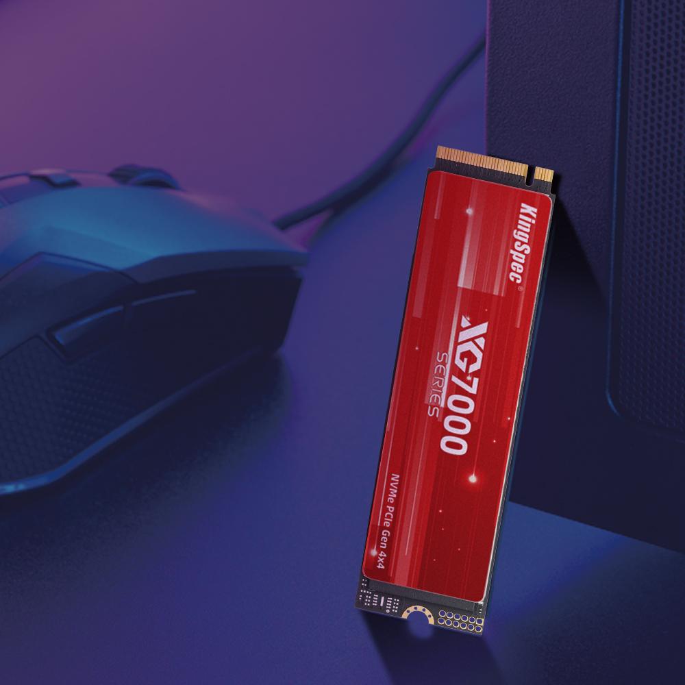 SSD KingSpec M.2 NVMe 2280 PCIe4.0x4 pooljuhtketta lugemiskiirus kuni 7400 MB/s XG7000 2280 seeria
