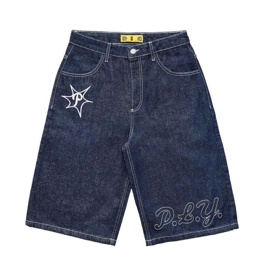 

Шорты Y2K Harajuku в стиле хип-хоп Lucky Dice с графическим принтом в стиле ретро, ​​мешковатые джинсовые шорты для спортзала, готические мужские баскетбольные шорты, уличная одежда