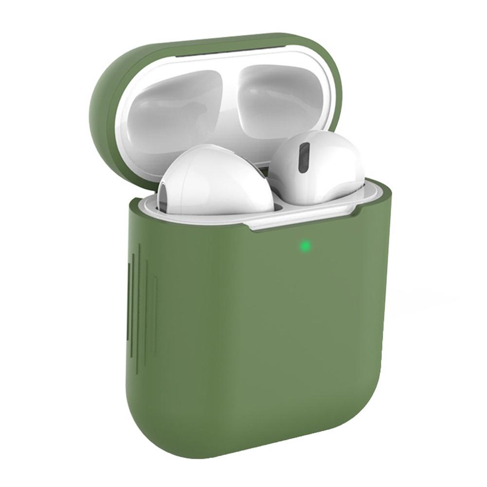 

Чехол Yvonne для беспроводных наушников, полная защита для Air-pods 1 2 светло-зеленый
