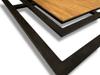Harmonic Wall Clock 40cm Black Wooden