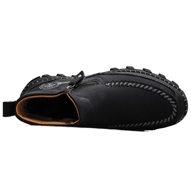 Handmade Leather Casual Men Shoes Comfortable Leather Casual Shoes Men Shoes Fashion Sneakers Big Size 47 48