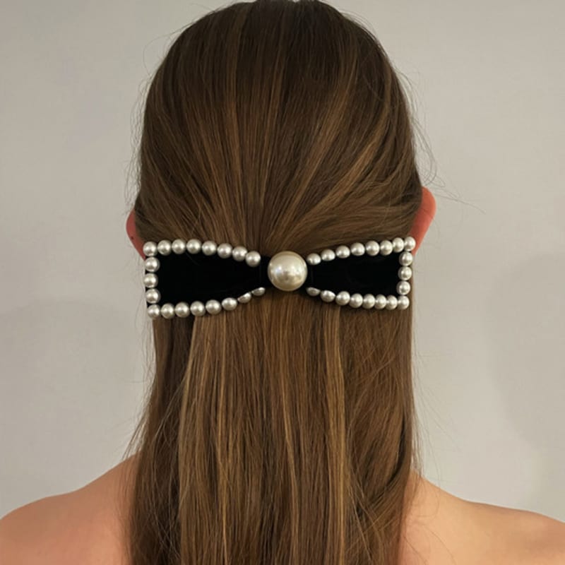 

SCHO JEWELRY ARIEL LUXX BOW HAIR CLIP black