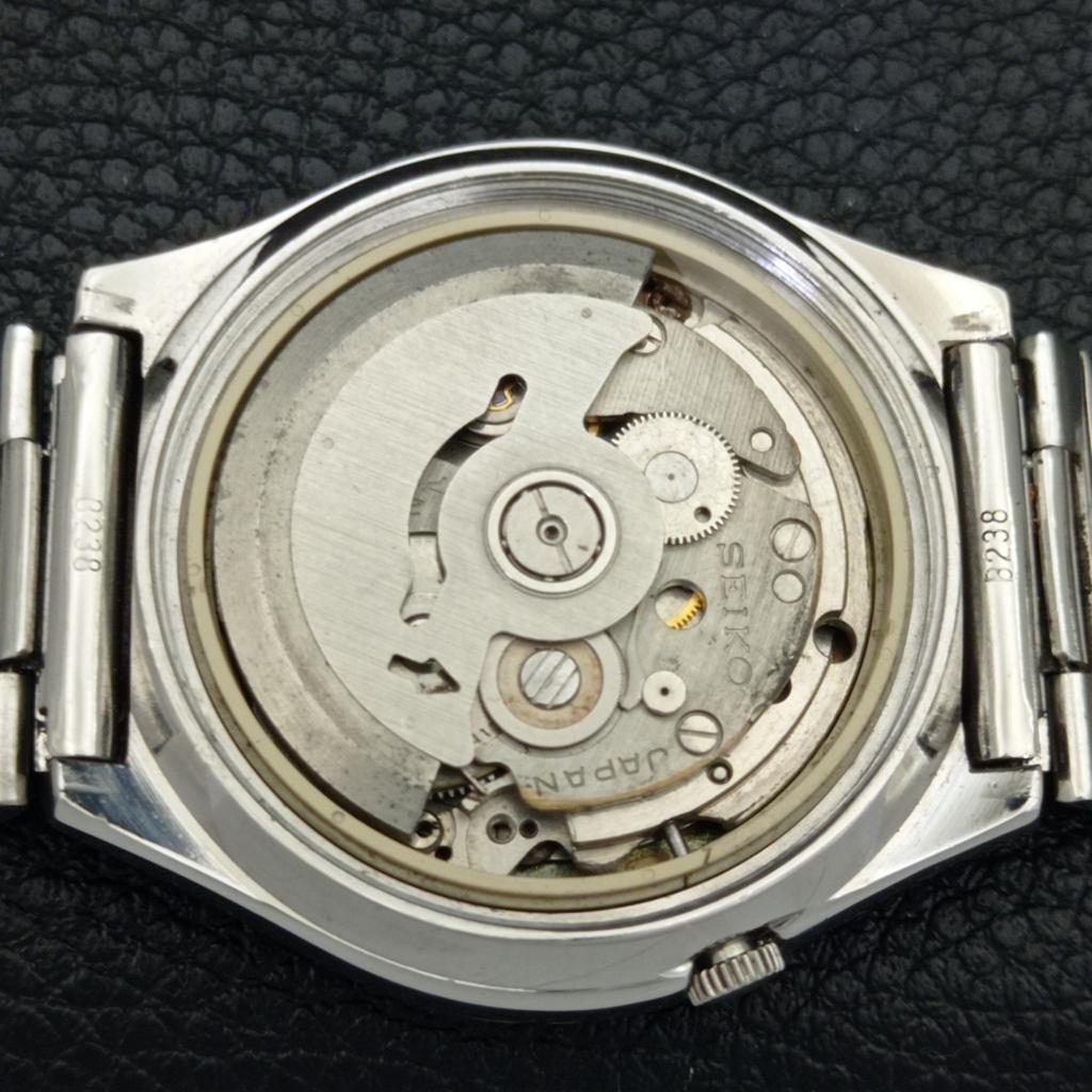 GENUINE VINTAGE SEIKO 5 AUTOMATIC JAPAN 7019A MENS BLUE DIAL WATCH a702399-5 R124-a702399