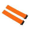 Magnetisches Uhrenarmband, verstellbar, Schnellverschluss, Silikonarmband, 20 mm, passend für Garmin Fenix ​​7S, 6S, 5S, Grau und Orange