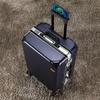 Ultralight Leather Trolley Suitcase with Silent Universal Wheels, Large Capacity & Combination Lock - New Style with Free Shipping