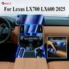 PPF Protection Film For Lexus LX700 LX600 2025 Interior Accessories Transparent TPU Navigation Gear Panel Center Console Sticker