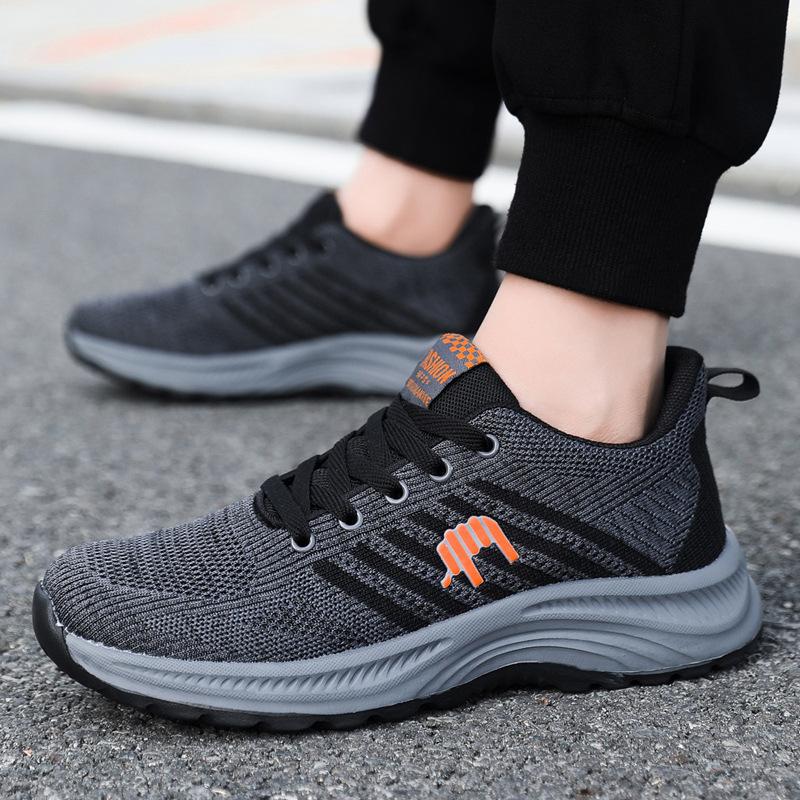 New Men's Breathable Middle-aged and Elderly Soft-soled Deodorant Shoes Lightweight Sports Shoes Casual Shoes Men's Shoes