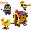 GSBAN Fantasyed Figures Zack Fair Chocoboed Carriage MOC Model Building Blocks Toys for Bricks Gifts
