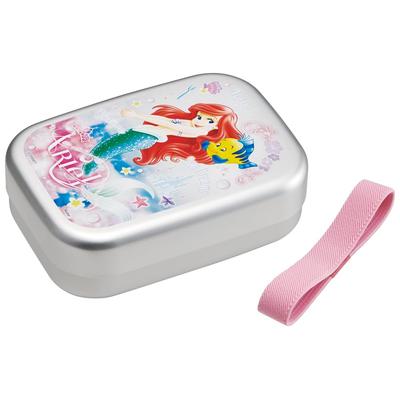 Sıcak Gıdalarla Uyumlu Alüminyum Bento, Disney Ariel 24 ALB5NV Kutusu, 370ml, Çocuklar, Saklama, Kemer, Japonya'da Üretilmiştir