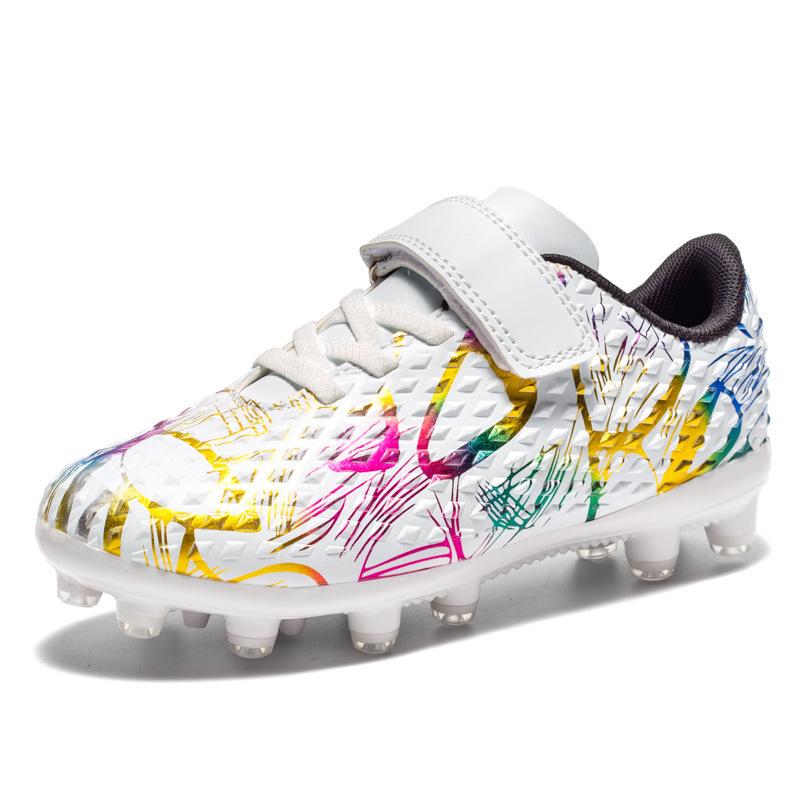 Football Shoes Velcro Elementary School Long Spike Shoes Artificial Turf Camouflage Broken Spike Football Shoes