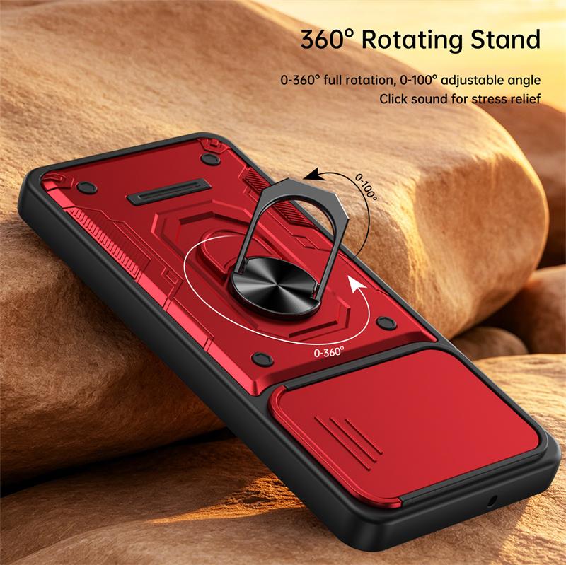 Shockproof Armor Case For Honor 600 Lite 5G Camera Lens Protection Fundas For Honor 600Lite 5G Magnetic Holder Ring Cover Coque