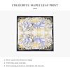 LumiSyne Silk Elegant Artistic Print Maple Leaf Square Satin Silk Stylish Hair Perfect for or as a Gift Women's Scarf, Scarf, Neckerchief,