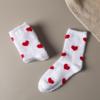 Premium Plüsch Fleece Anti-Bakteriell Dick Gestrickte Socken Flauschig Schöne Herz-Prints Halten Frauen Den Ganzen Winter Warm Gemütlich Nerz