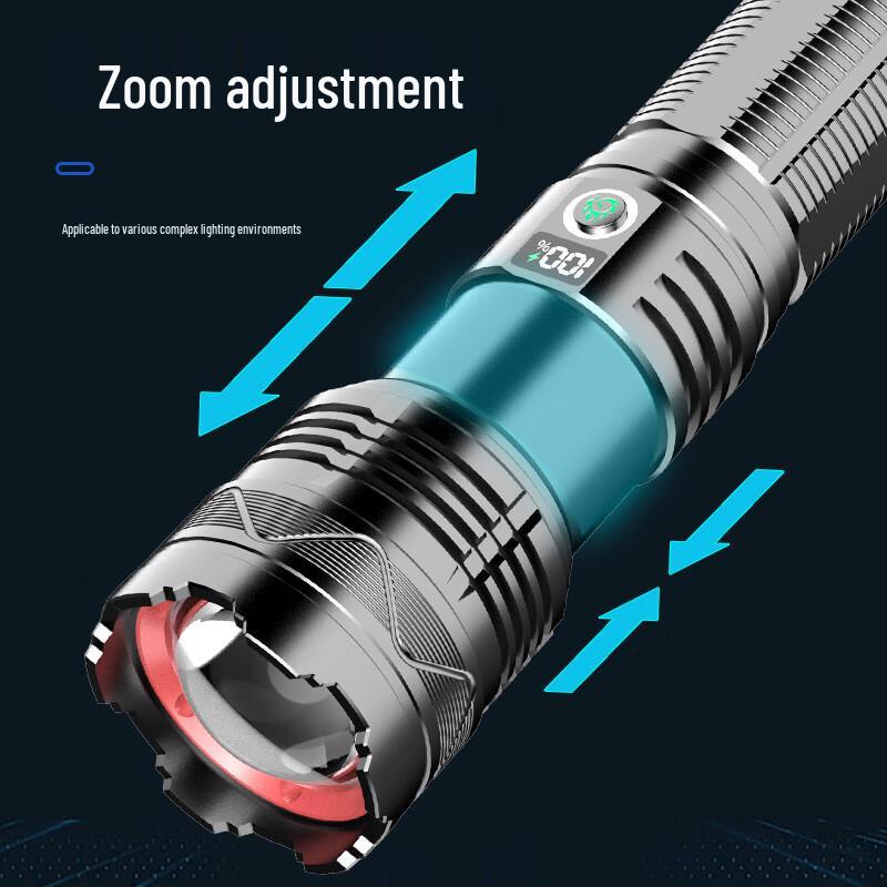 Nu Feng High Power Laser Flashlight with LCD Display and Type-C Charging