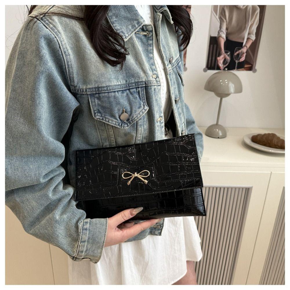 Purse Ladies Clutch Bag Handbag Evening Banquet Bag Casual Bow Envelope Bag  Office