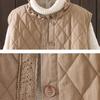 Vest for Women Autumn Winter Down Oversize Thickened Casual V-neck Sleeveless Tops Coat Lace Vest