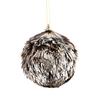 Glitter Tinsel Pom Poms Christmas Ornament Fluffy Pom Pom Ball Christmas Tree Hanging Deecoration for Holiday Party Decor