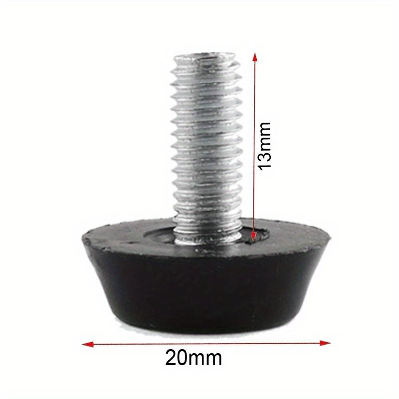 16pcs Soft Rubber Feet for Cutting Board with Stainless Screws Cutting Board Feet Non Slip Rubber Feet