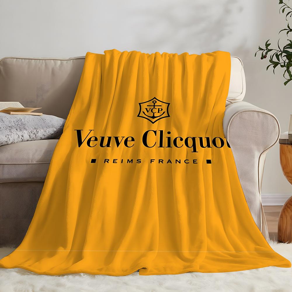 V-Veuve ClicquotS ART Decke Kinderfreundliche Flanelldecke Weich Warm Antistatisch Waschbar Ganzjahres