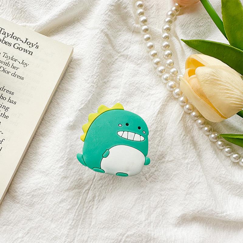Cartoon Dinosaur Briquettes Bell Milk Tea Mobile Phone Airbag Bracket Pasted Retractable Lazy Watching Drama