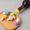 Colorful Mushroom Corks for Wine Bottles , Vibrant Silicone Corks with Playful Designs, Perfect for Red Wine, Oil, and Vinegar Bottles
