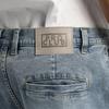 Pro Club Zwaar Gewicht Relaxte Pasvorm Denim Cargo Broek Licht Steen (Maat 32, Wassen)