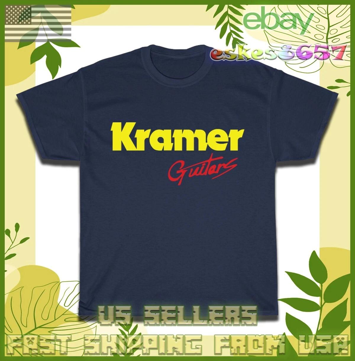 New Tee Shirt Kramer Guitars USA Logo Men s T-shirt American Style T-shirt S